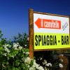 cartellone ingresso spiaggia del Cannitello Punta Aria