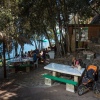 Chiosco della spiaggia di Punta Aria a Vulcano Isole Eolie