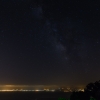 Paesaggio notturno con Via Lattea